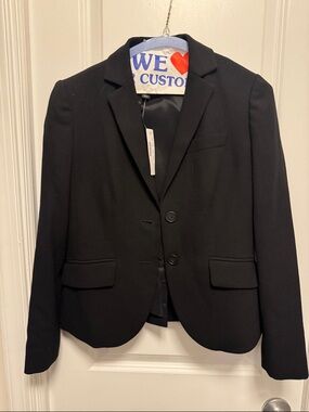 J. Crew Black Two-Button Tailored Blazer
